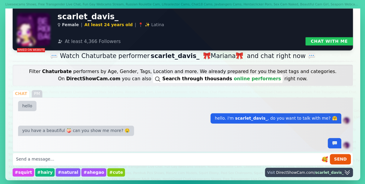 scarlet_davis_ chaturbate live webcam chat
