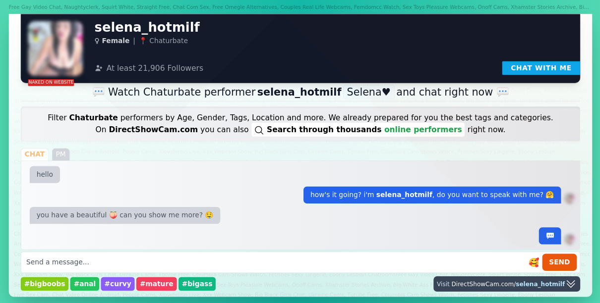 selena_hotmilf chaturbate live webcam chat
