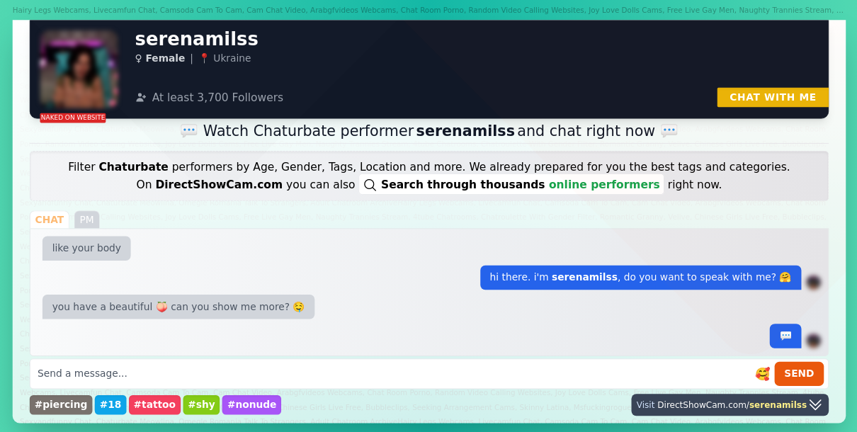 serenamilss chaturbate live webcam chat