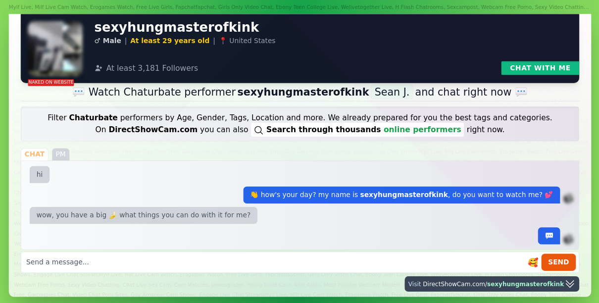 sexyhungmasterofkink chaturbate live webcam chat