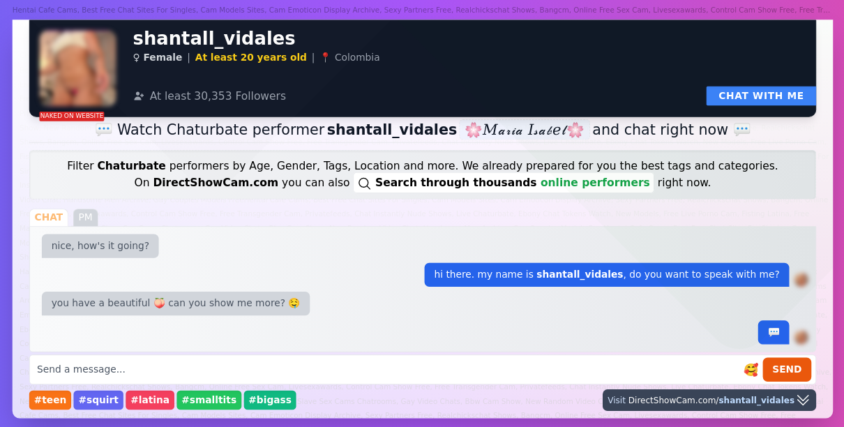 shantall_vidales chaturbate live webcam chat