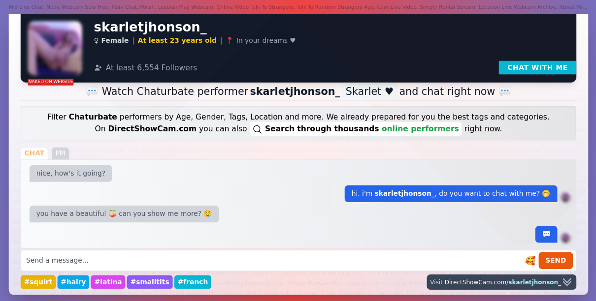 skarletjhonson_ chaturbate live webcam chat