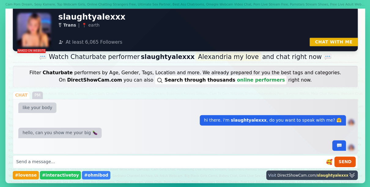 slaughtyalexxx chaturbate live webcam chat