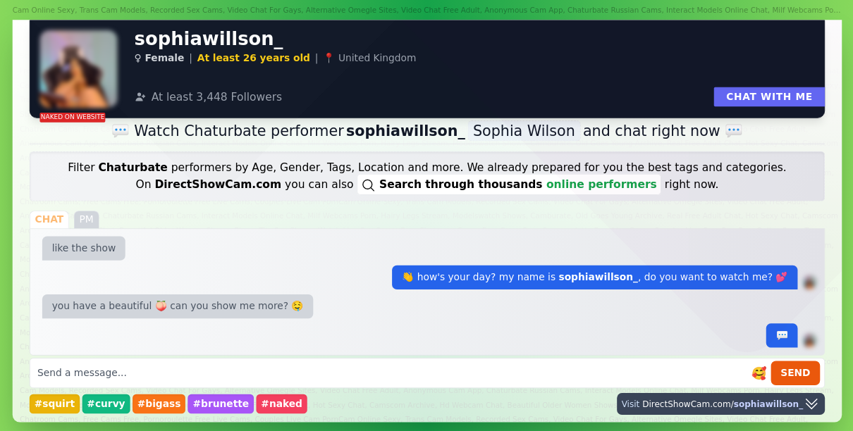 sophiawillson_ chaturbate live webcam chat