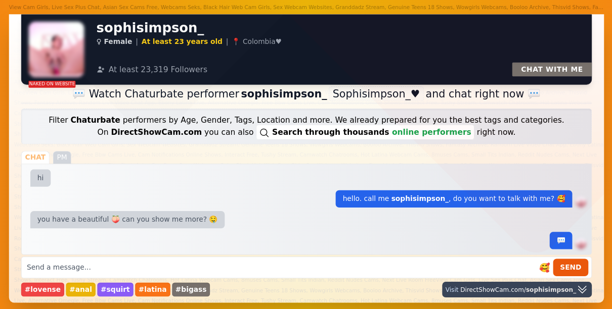 sophisimpson_ chaturbate live webcam chat