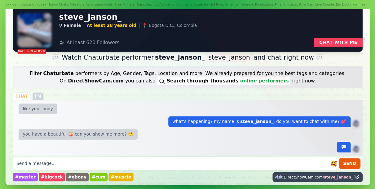 steve_janson_ chaturbate live webcam chat