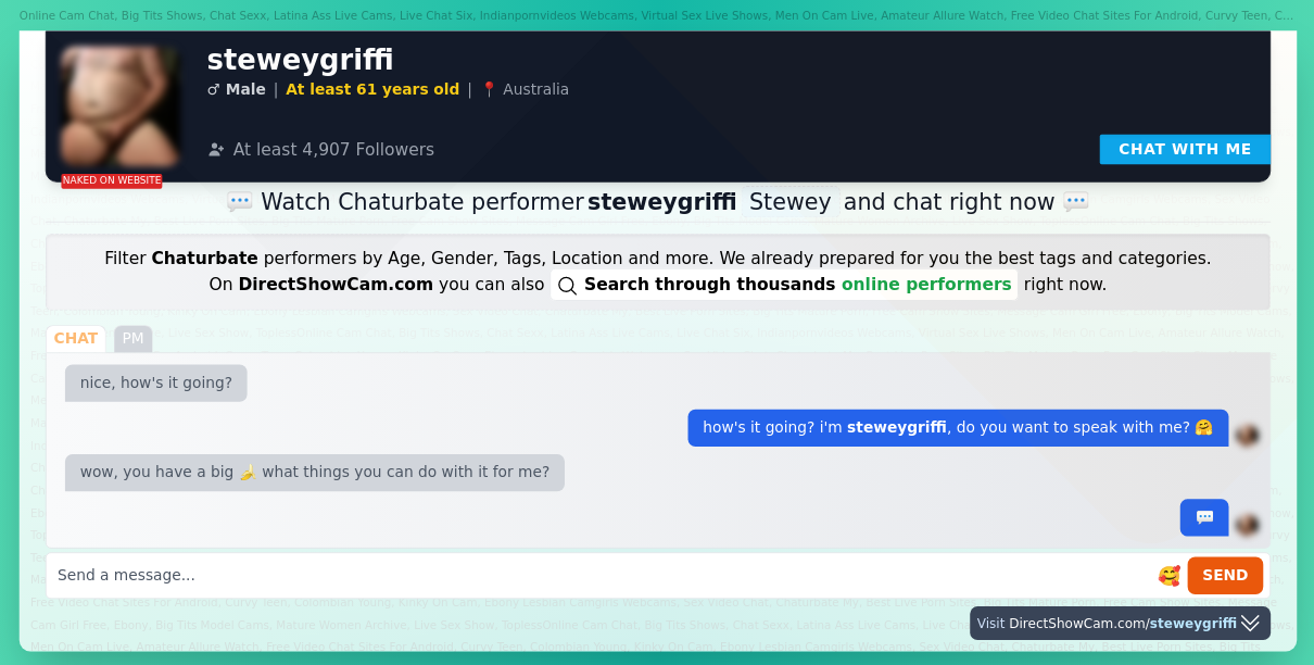 steweygriffi chaturbate live webcam chat