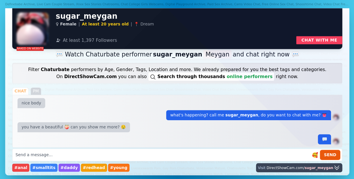 sugar_meygan chaturbate live webcam chat