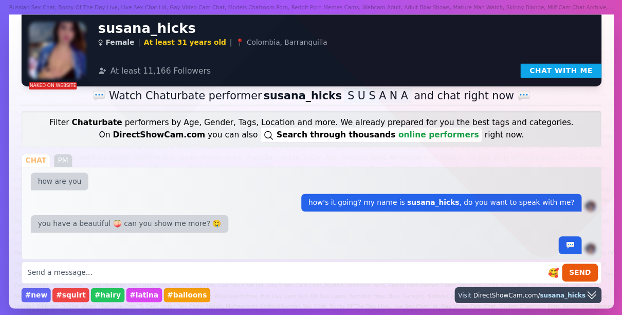 susana_hicks chaturbate live webcam chat