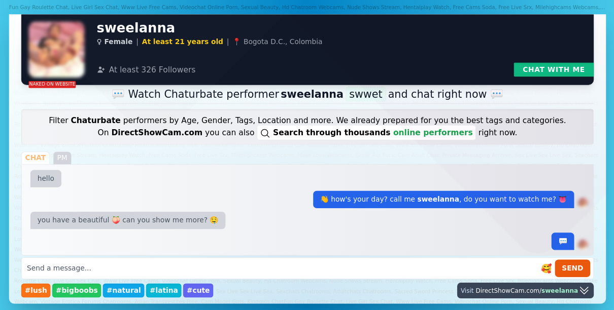 sweelanna chaturbate live webcam chat