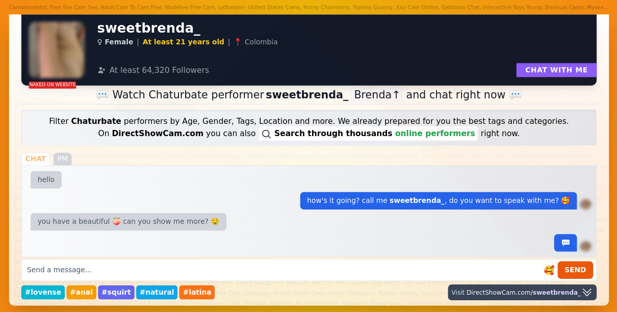 sweetbrenda_ chaturbate live webcam chat