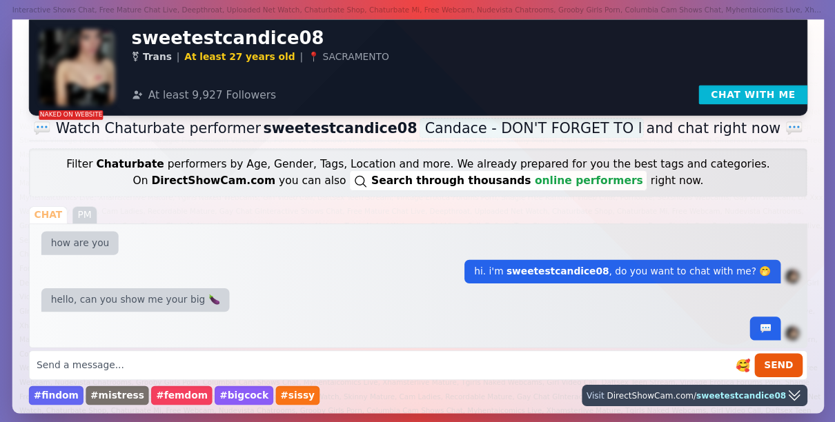 sweetestcandice08 chaturbate live webcam chat