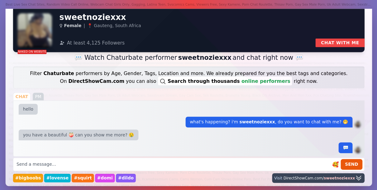 sweetnoziexxx chaturbate live webcam chat