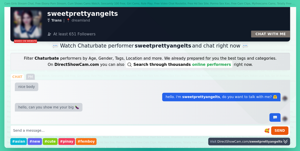 sweetprettyangelts chaturbate live webcam chat