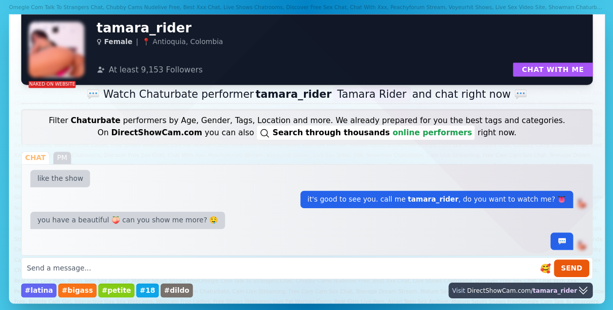 tamara_rider chaturbate live webcam chat
