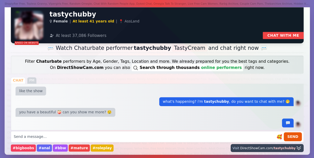 tastychubby chaturbate live webcam chat