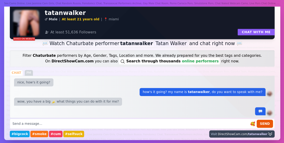 tatanwalker chaturbate live webcam chat