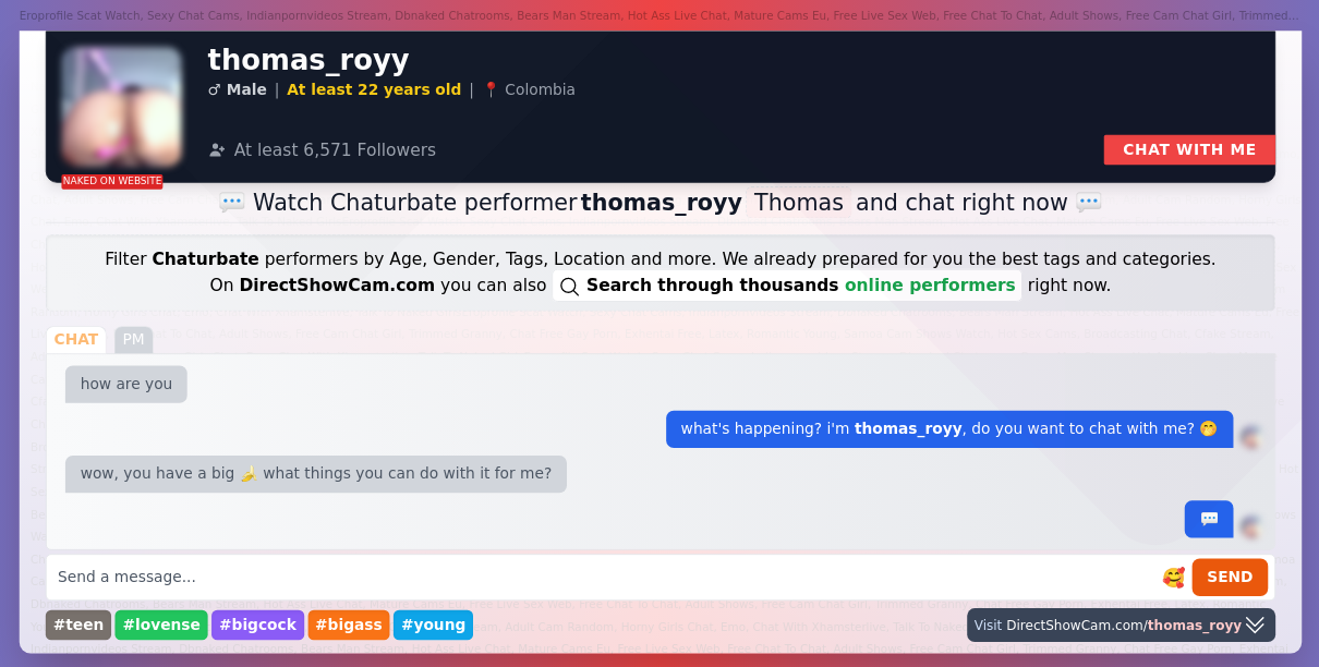 thomas_royy chaturbate live webcam chat