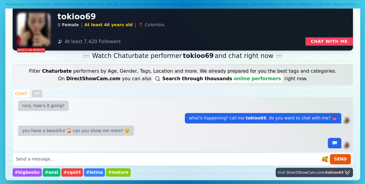 tokioo69 chaturbate live webcam chat