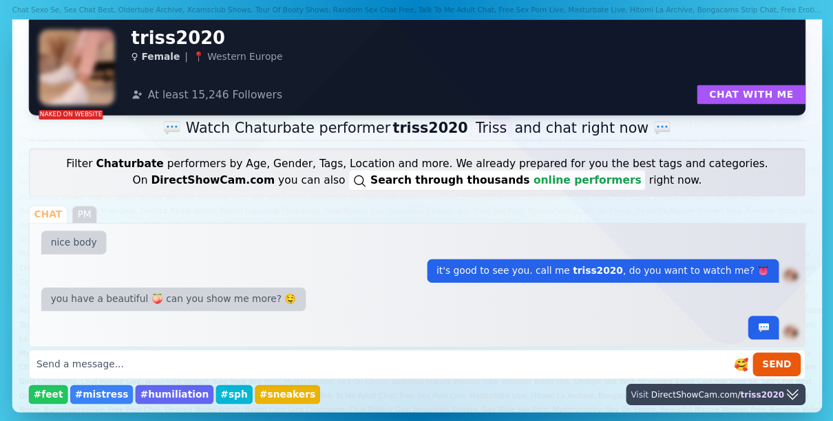 triss2020 chaturbate live webcam chat