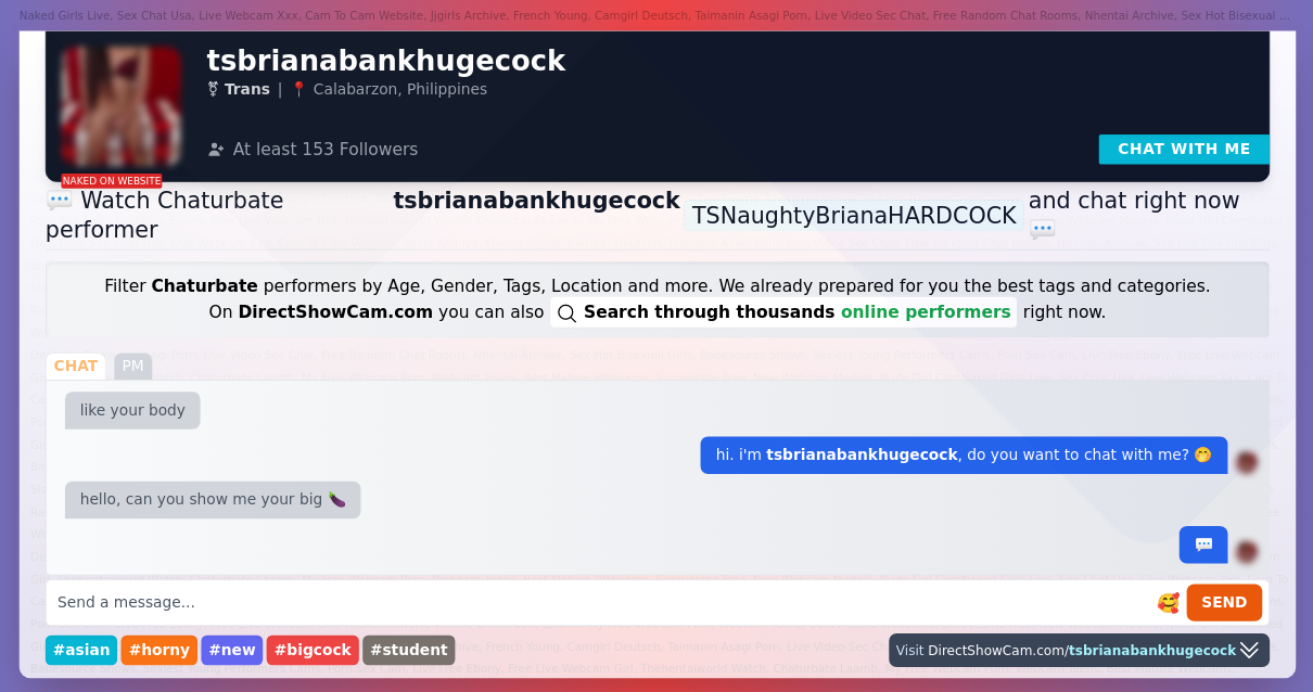tsbrianabankhugecock chaturbate live webcam chat