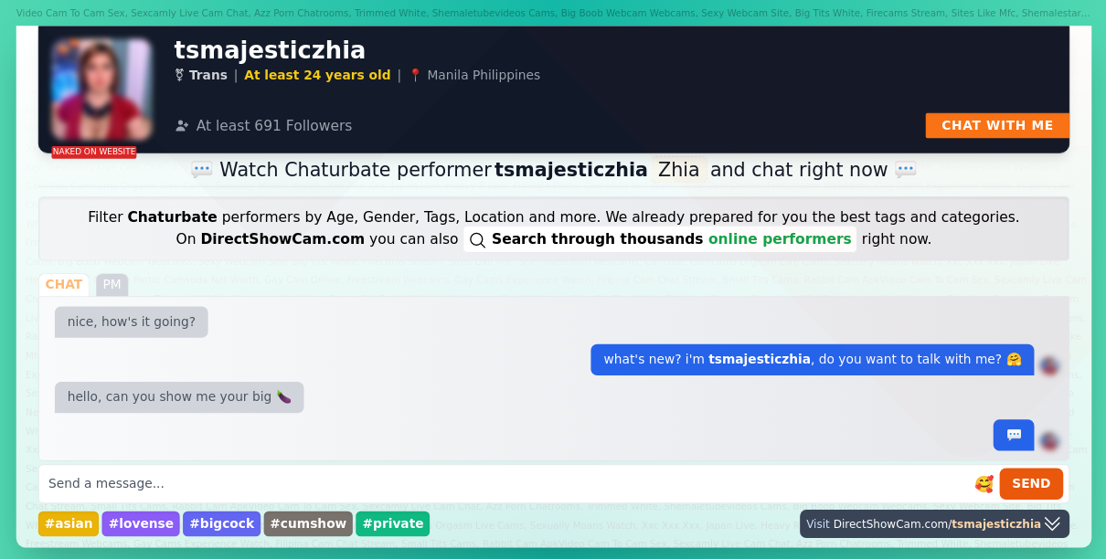 tsmajesticzhia chaturbate live webcam chat