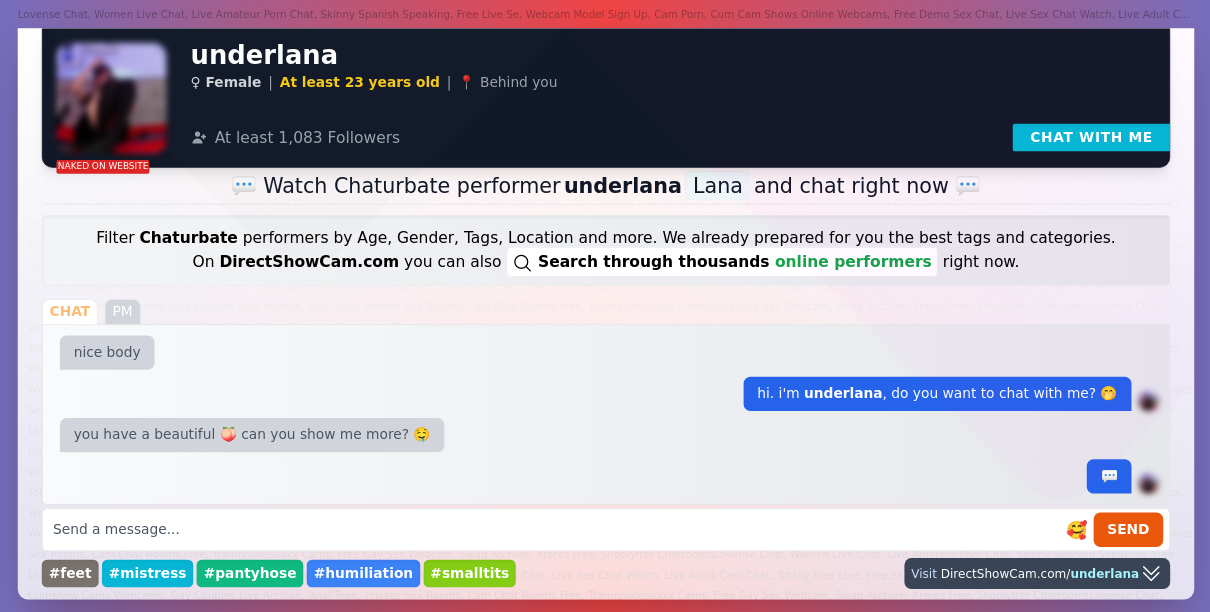 underlana chaturbate live webcam chat