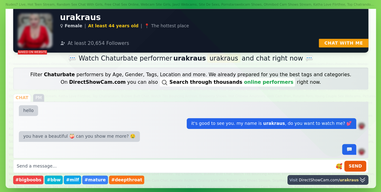 urakraus chaturbate live webcam chat