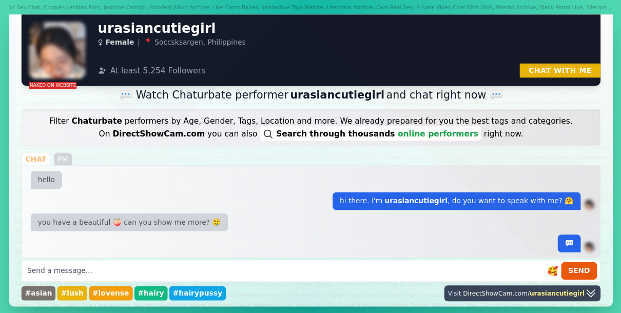 urasiancutiegirl chaturbate live webcam chat