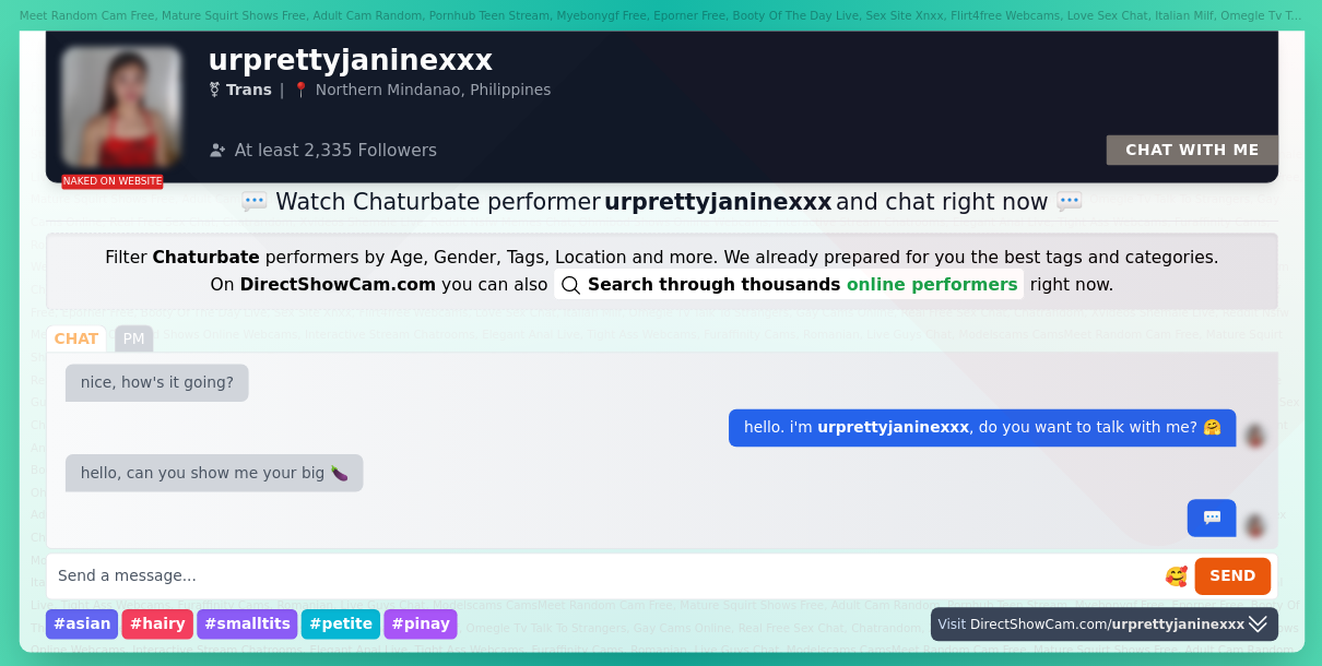 urprettyjaninexxx chaturbate live webcam chat