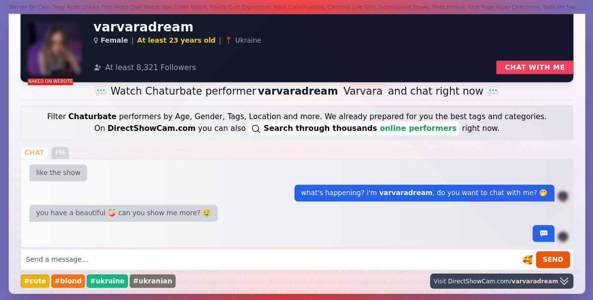 varvaradream chaturbate live webcam chat