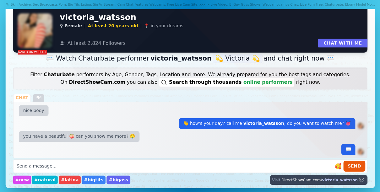 victoria_watsson chaturbate live webcam chat