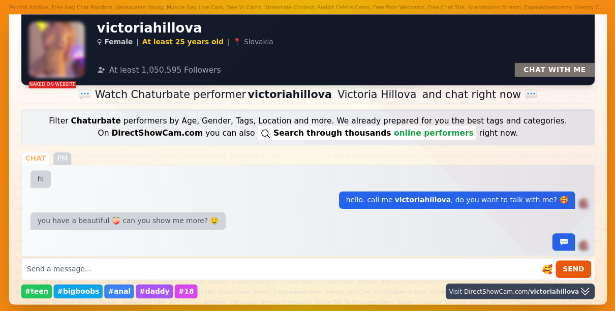 victoriahillova chaturbate live webcam chat