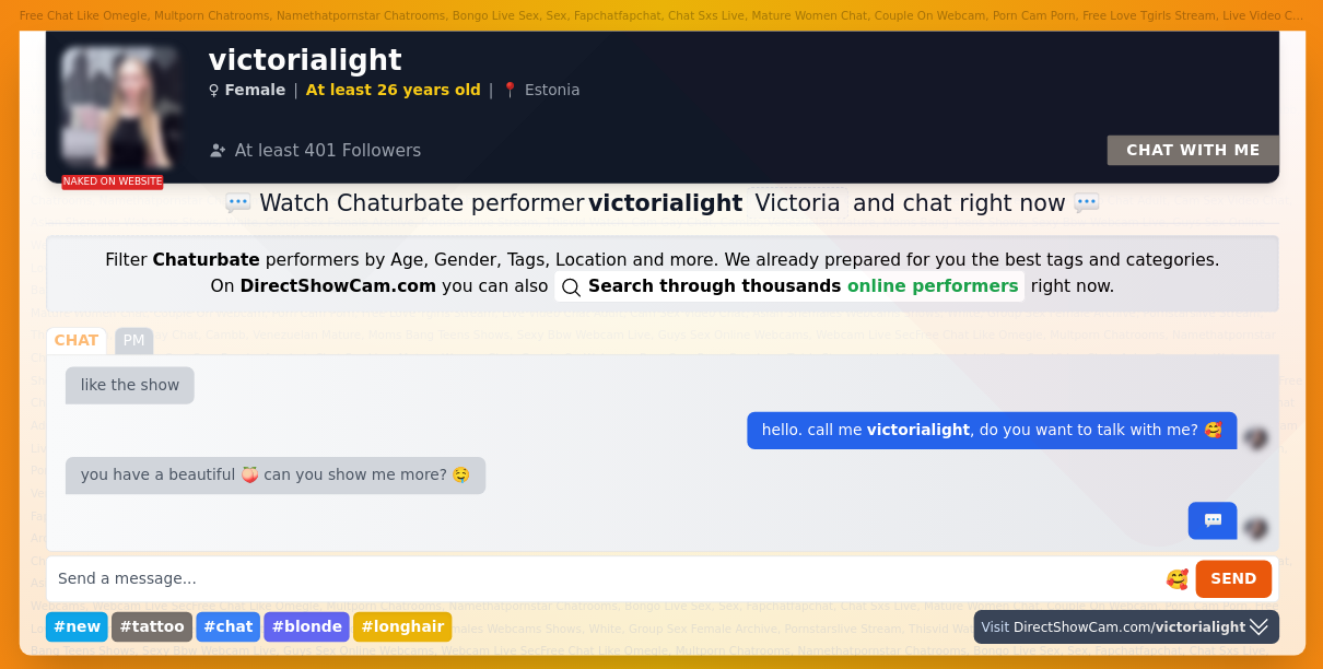 victorialight chaturbate live webcam chat