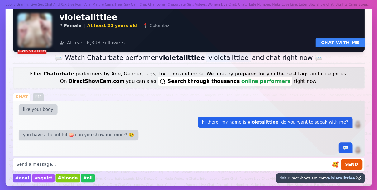 violetalittlee chaturbate live webcam chat