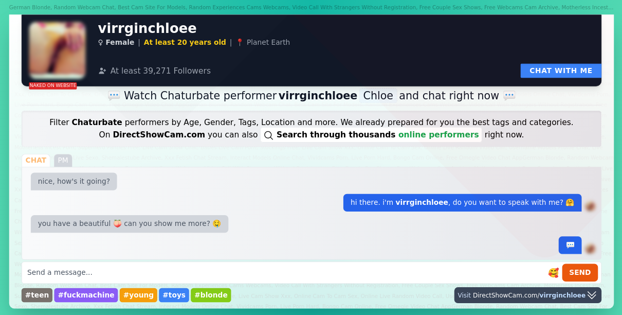 virrginchloee chaturbate live webcam chat