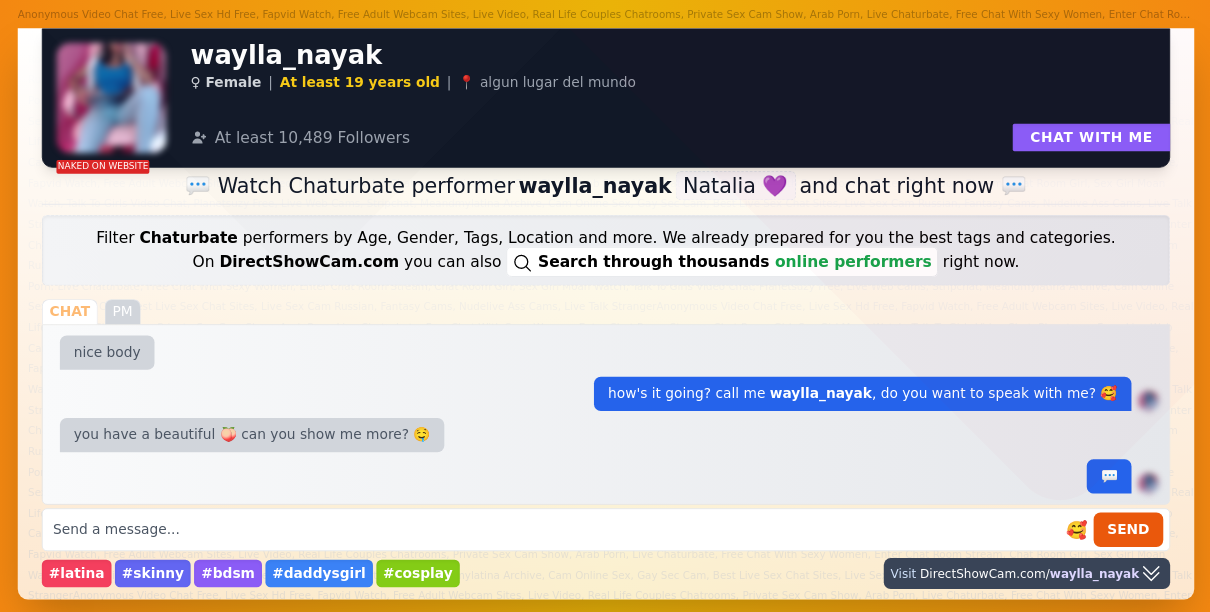 waylla_nayak chaturbate live webcam chat