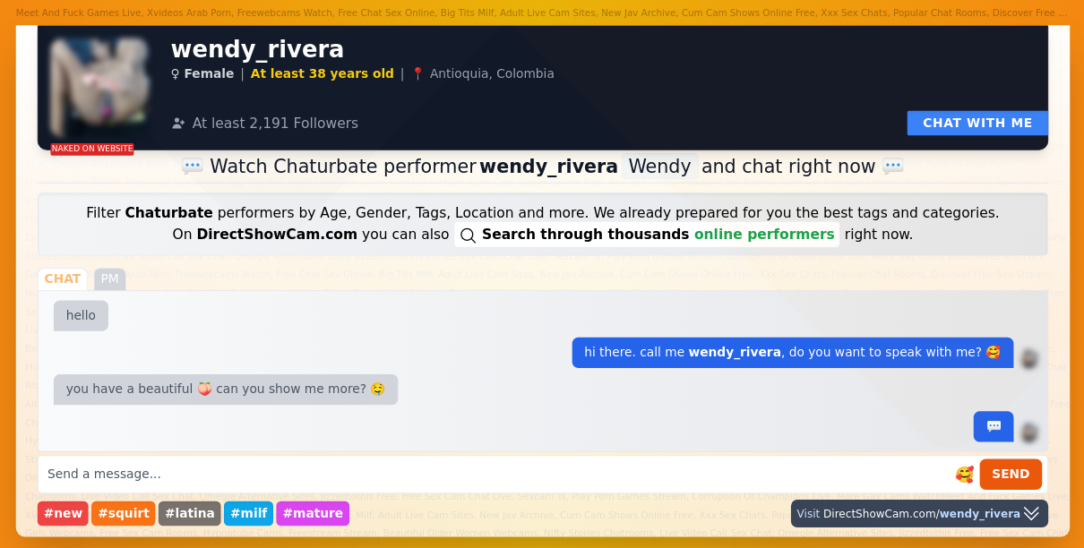 wendy_rivera chaturbate live webcam chat