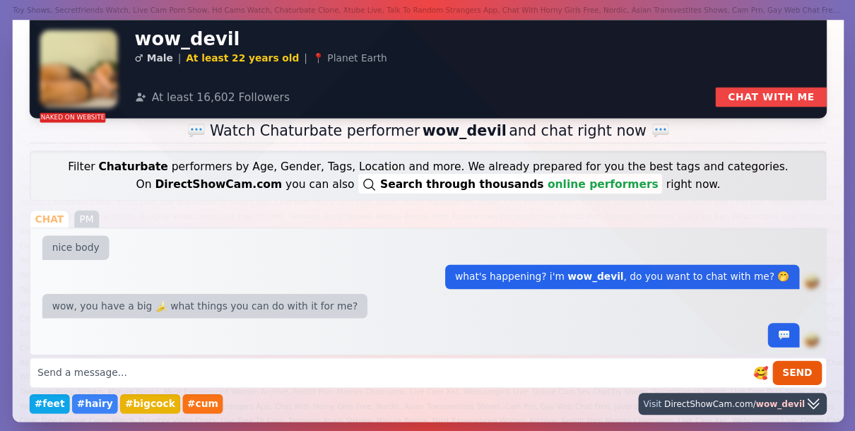 wow_devil chaturbate live webcam chat