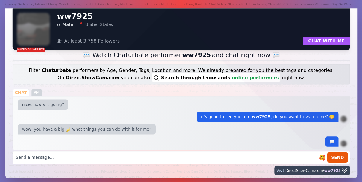 ww7925 chaturbate live webcam chat