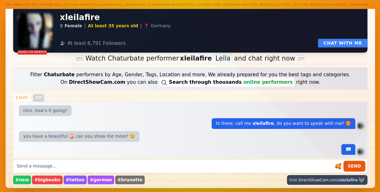 xleilafire chaturbate live webcam chat