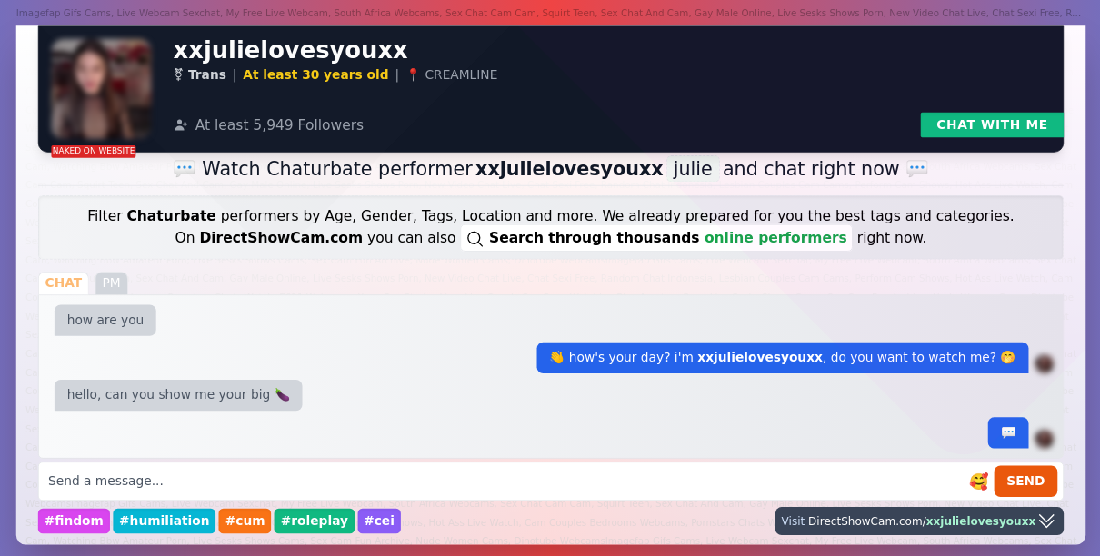 xxjulielovesyouxx chaturbate live webcam chat