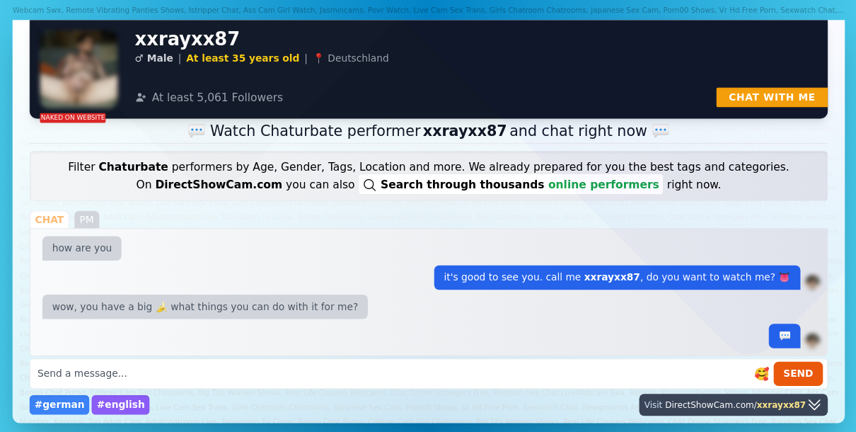 xxrayxx87 chaturbate live webcam chat