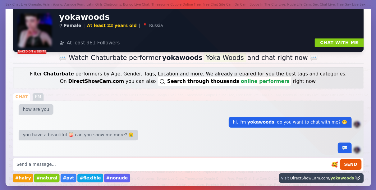 yokawoods chaturbate live webcam chat