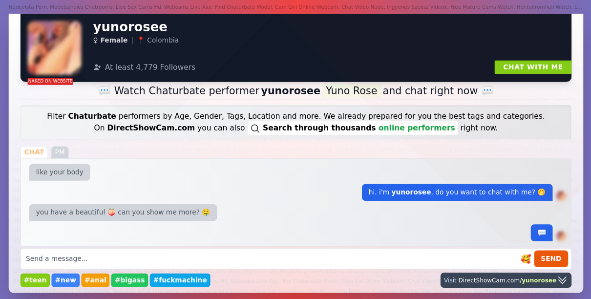 yunorosee chaturbate live webcam chat